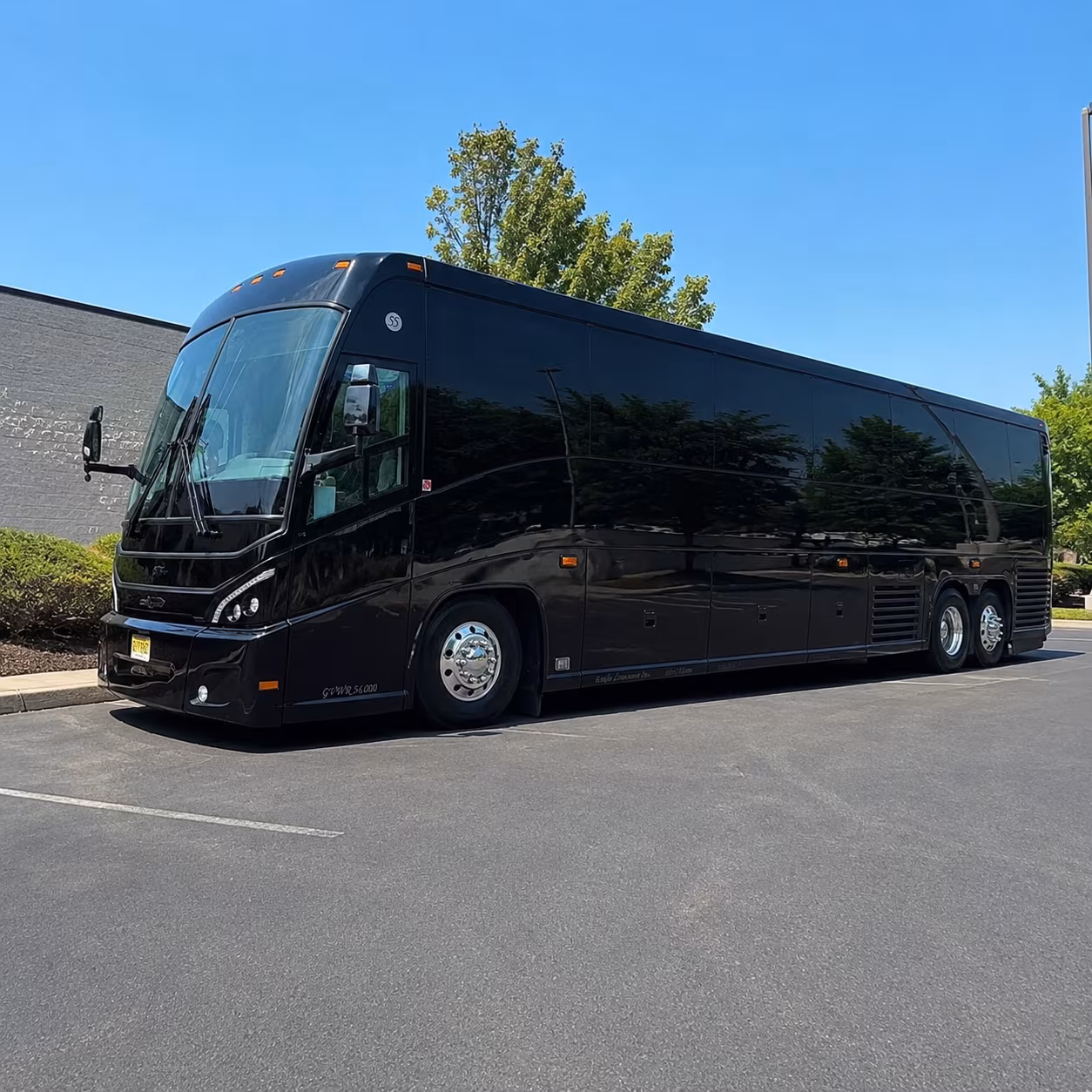 chino hills charter bus rental exterior